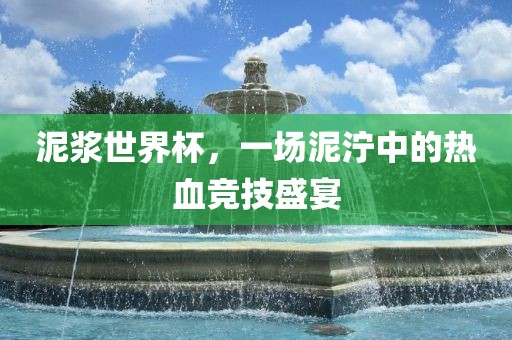 泥浆世界杯，一场泥泞中的热血竞技盛宴