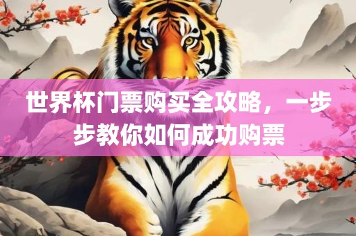 世界杯门票购买全攻略，一步步教你如何成功购票