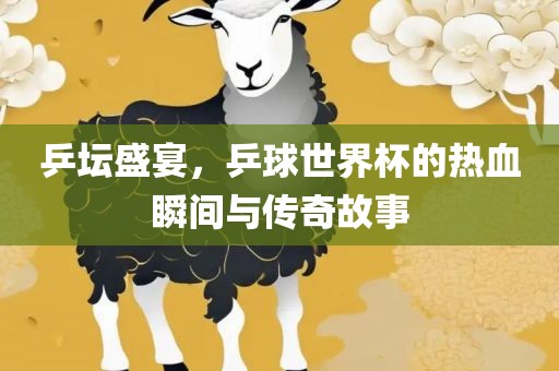 乒坛盛宴，乒球世界杯的热血瞬间与传奇故事