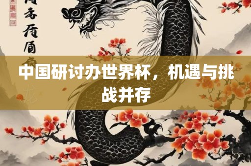 中国研讨办世界杯，机遇与挑战并存