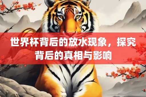 世界杯背后的放水现象，探究背后的真相与影响漯河市盈旭机械设备有限公司
