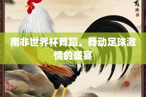 南非世界杯舞蹈，舞动足球激情的盛宴