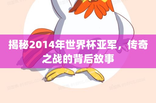 揭秘2014年世界杯亚军，传奇之战的背后故事
