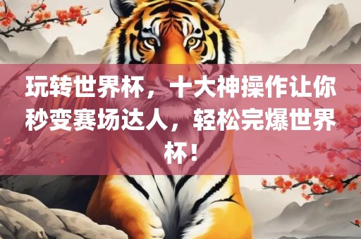 玩转世界杯，十大神操作让你秒变赛场达人，轻松完爆世界杯！