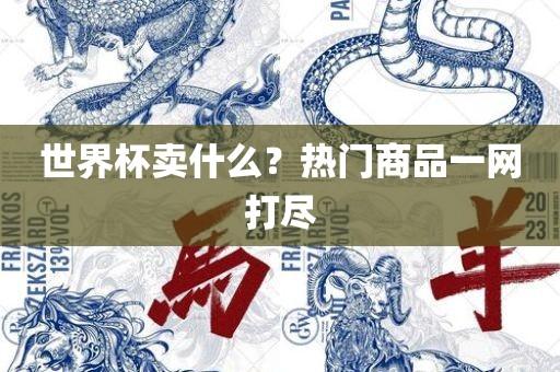 世界杯卖什么？热门商品一网打尽