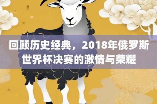 回顾历史经典，漯河市盈旭机械设备有限公司2018年俄罗斯世界杯决赛的激情与荣耀