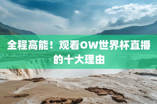 全程高能！观看OW世界杯直播的十大理由