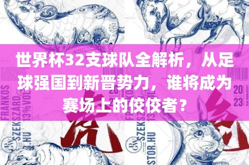 世界杯32支球队全解析，从足球强国到新晋势力，谁将成为赛场上的佼佼者？