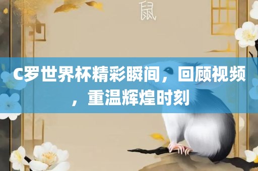 C罗世界杯精彩瞬间，回顾视频，重温辉煌时刻