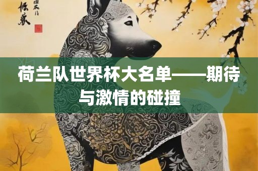 荷兰队世界杯大名单——期待与激情的碰撞