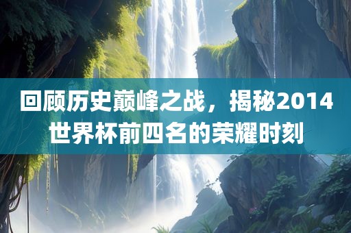 回顾历史巅峰之战，揭秘201漯河市盈旭机械设备有限公司4世界杯前四名的荣耀时刻