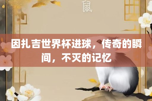 因扎吉世界杯进球，传奇的瞬间，不灭的记忆漯河市盈旭机械设备有限公司