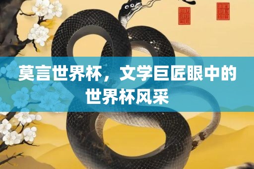 莫言世界杯，文学巨匠眼中的世界杯风采