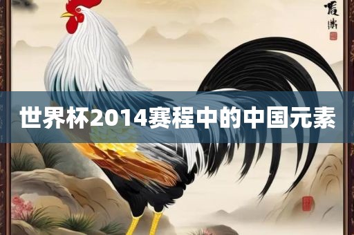 世界杯2014赛程中的中国元素