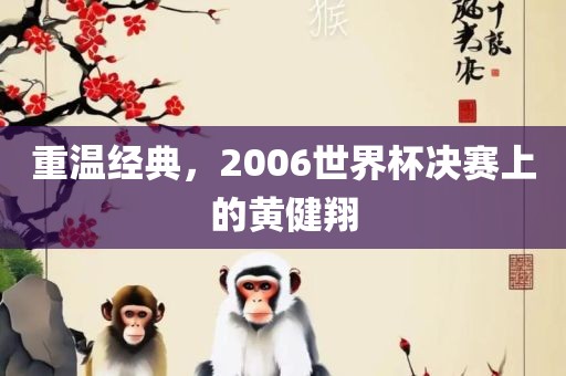 重温经典，2006世界杯决赛上的黄健翔漯河市盈旭机械设备有限公司