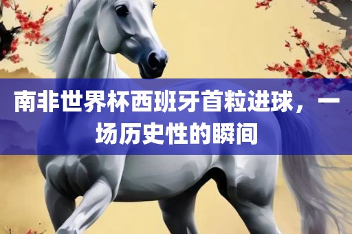 南非世界杯西班牙首粒进球，一场历史性的瞬间