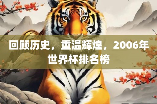 回顾历史，重温辉煌，2006年世界杯排名榜