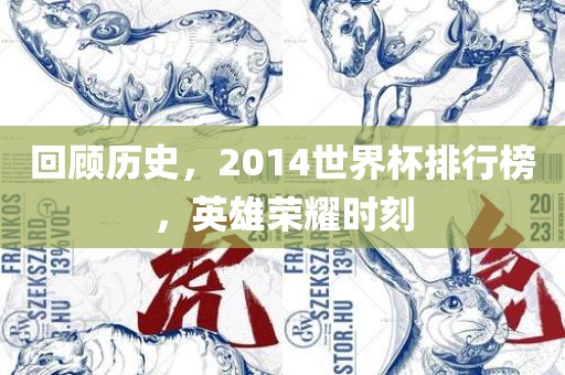 回顾历史，2014世界杯排行榜，英雄荣耀时刻