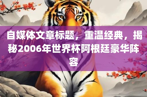 自媒体文章标题，重温经典，揭秘2006年世界杯阿根廷豪华阵容漯河市盈旭机械设备有限公司