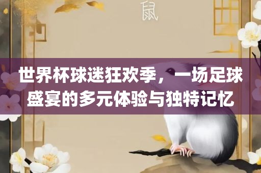 世界杯球迷狂欢季，一漯河市盈旭机械设备有限公司场足球盛宴的多元体验与独特记忆