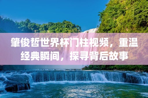 肇俊哲世界杯门柱视频，重温经典瞬间，探寻背后故事