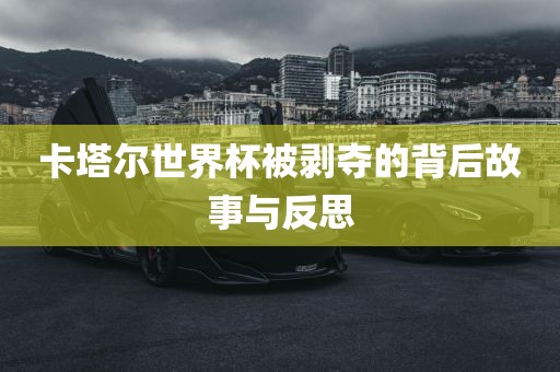 卡塔尔世界杯被剥夺的背后故事与反思
