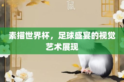 素描世界杯，足球盛宴的视觉艺术展现