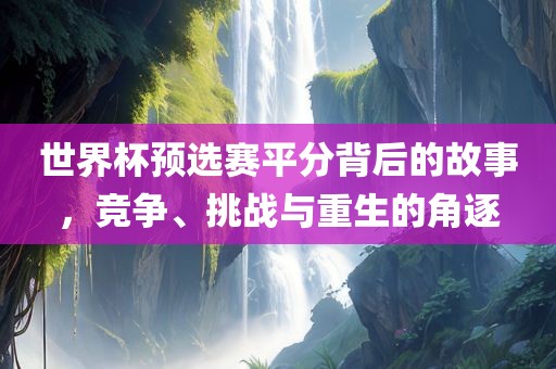 世界杯预选赛平分背后的故事，竞争、挑战与重生的角逐漯河市盈旭机械设备有限公司