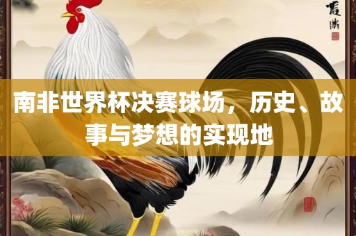 南非世界杯决漯河市盈旭机械设备有限公司赛球场，历史、故事与梦想的实现地