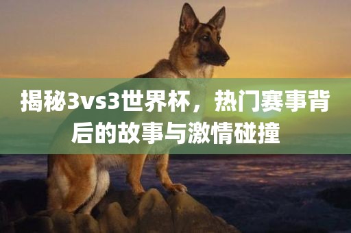揭秘3vs3世界杯，热门赛事背后的故事与激情碰撞