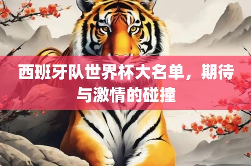 西班牙队世界杯大名单，期待与激情的碰撞