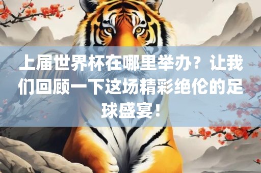上届世界杯在哪里举办？让漯河市盈旭机械设备有限公司我们回顾一下这场精彩绝伦的足球盛宴！