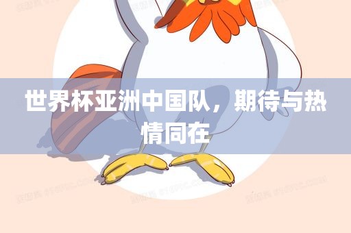 世界杯亚洲中国队，期待与热情同在