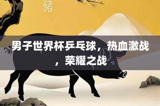 男子世界杯乒乓球，热血激战，荣耀之战