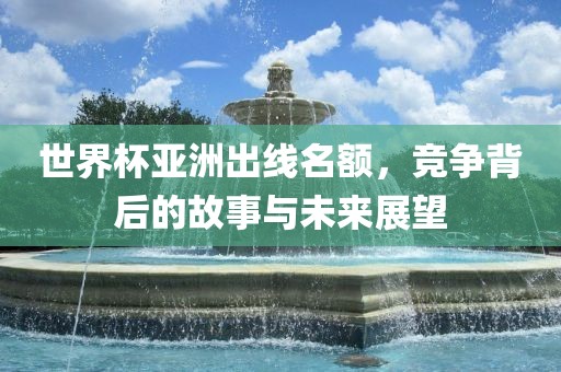世界杯亚洲出线名额，竞争背后的故事与未来展望漯河市盈旭机械设备有限公司