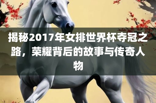 揭秘2017年女排世界杯夺冠之路，荣耀背后的故事与传奇人物漯河市盈旭机械设备有限公司