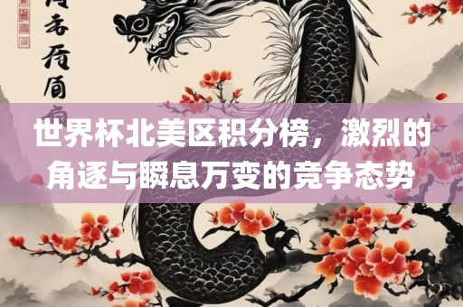 世界杯北美区积分榜，激烈的角逐与瞬息万变的竞争态势
