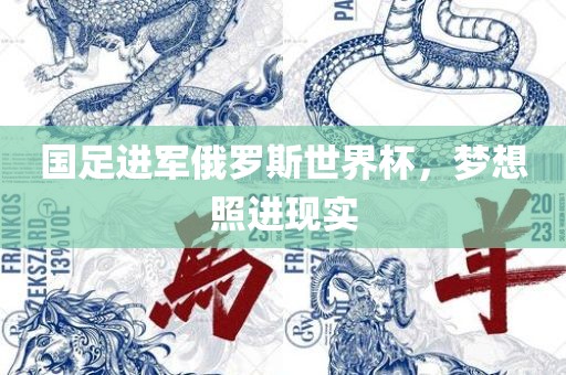 国足进军俄罗斯世界杯，梦想照进现实