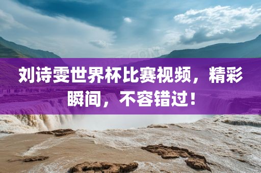 刘诗雯世界杯比赛视频，精彩瞬间，不容错过！