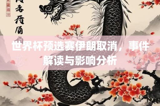 世界杯预选赛伊朗取消，事件解读与影响分析漯河市盈旭机械设备有限公司