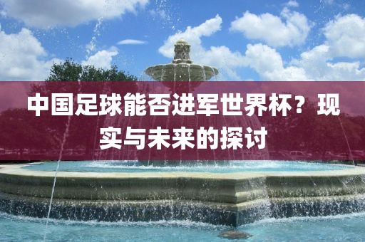 中国足球能否进军世界杯？现实与未来的探讨