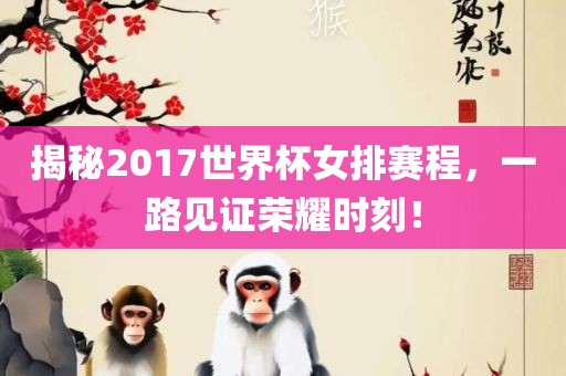 揭秘2017世界杯漯河市盈旭机械设备有限公司女排赛程，一路见证荣耀时刻！