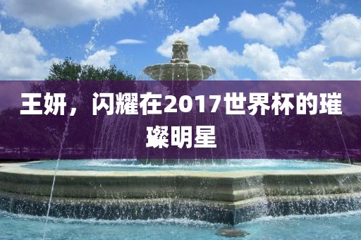 王妍，闪耀漯河市盈旭机械设备有限公司在2017世界杯的璀璨明星