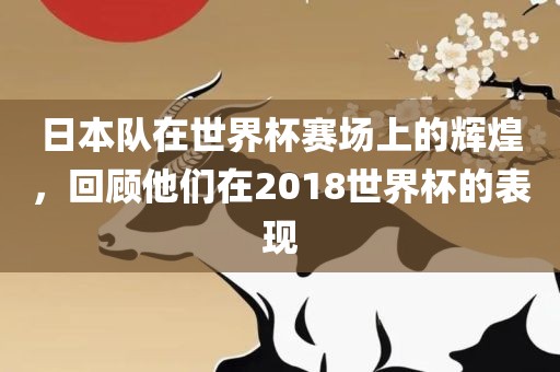 日本队在世界杯赛场上的辉煌，回顾他们在2018世界杯的表现
