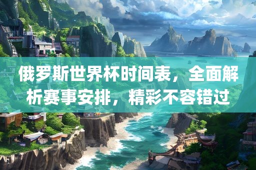 俄罗斯世界杯时间表，全面解析赛事安排，精彩不容错过漯河市盈旭机械设备有限公司