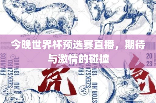 今晚世界杯预选赛直播，期待与激情的碰撞