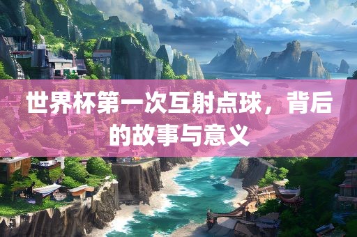 世界杯第一次互射点球，背后的故事与意义