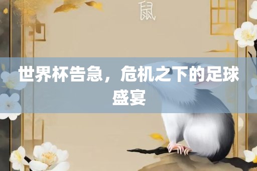 世界杯告急，危机之下的足球盛宴
