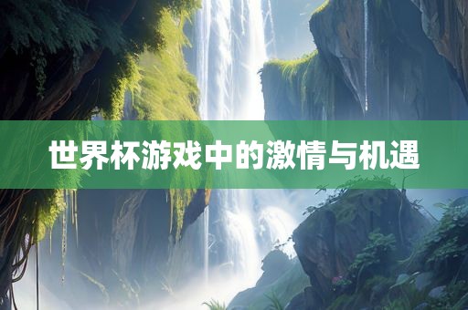 世界杯游戏中的激情与机遇