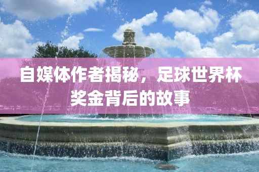 自媒体作者揭秘，足球世界杯奖金背后的故事